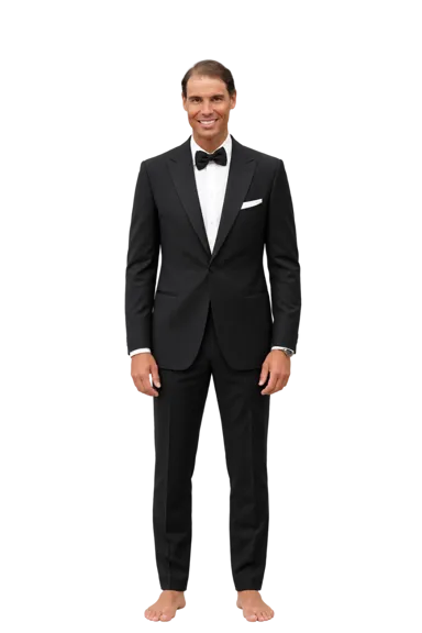 Rafael Nadal full-body height-comparison figure