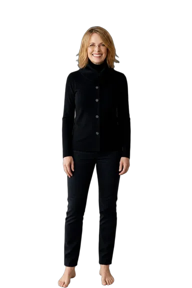 Diane Keaton full-body height-comparison figure