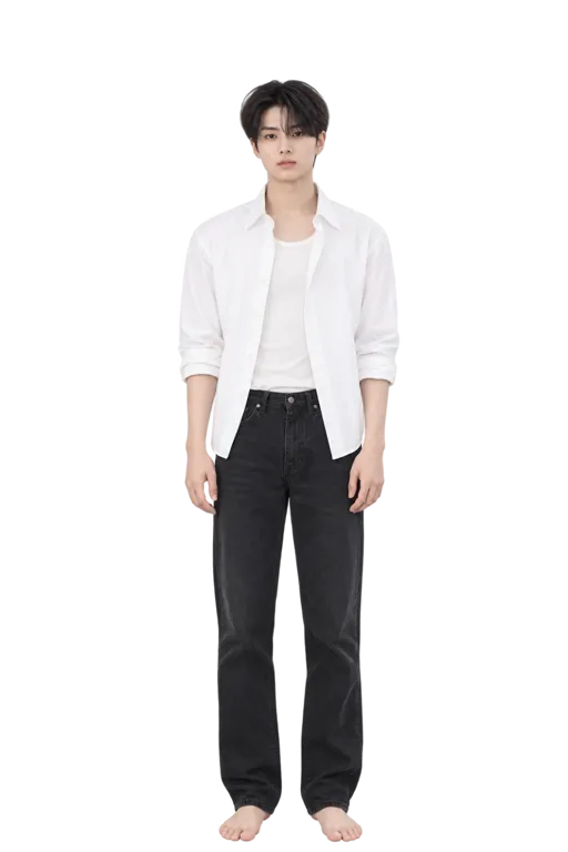 Jay full-body height-comparison figure