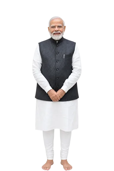 Narendra Modi full-body height-comparison figure