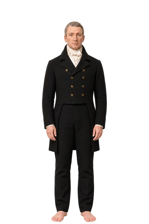 James Monroe full-body height-comparison figure