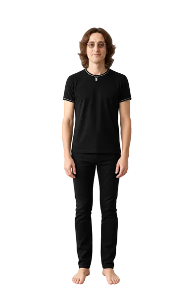 John Lennon full-body height-comparison figure