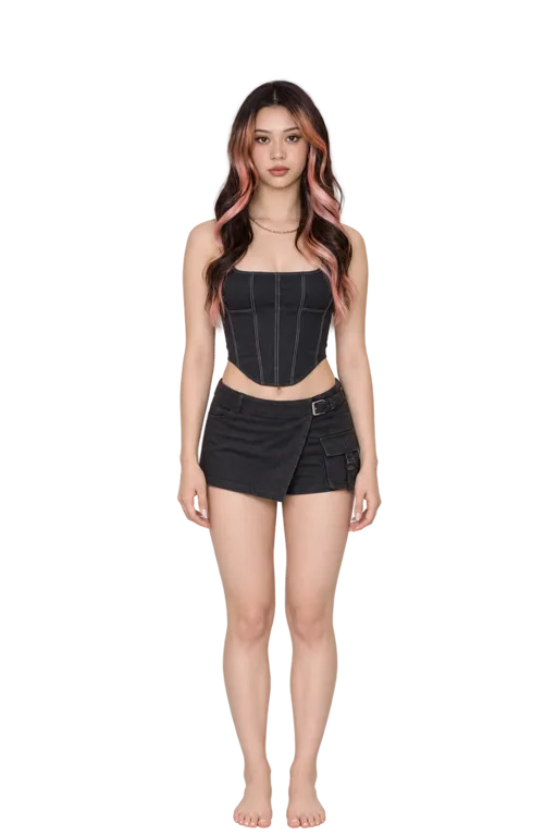 Megan Skiendiel full-body height-comparison figure
