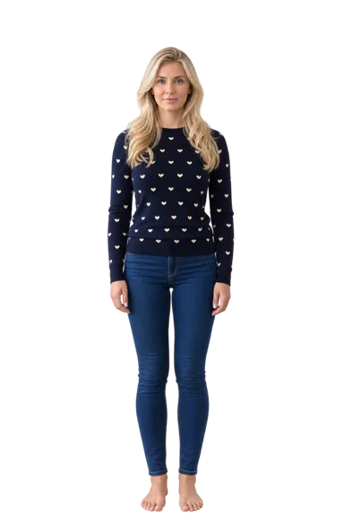 Bonnie Blue full-body height-comparison figure