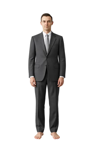J. Robert Oppenheimer full-body height-comparison figure