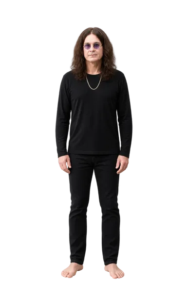Ozzy Osbourne full-body height-comparison figure