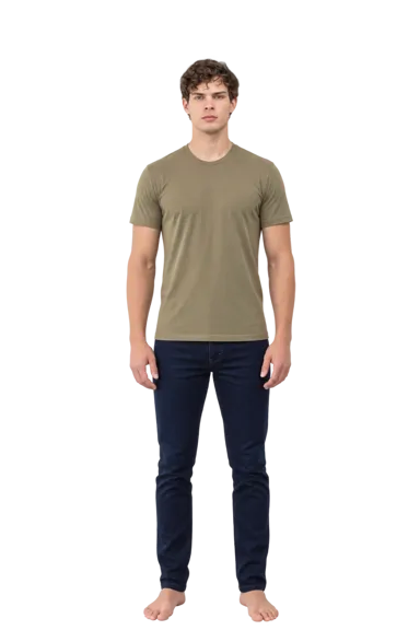 Clavicular full-body height-comparison figure