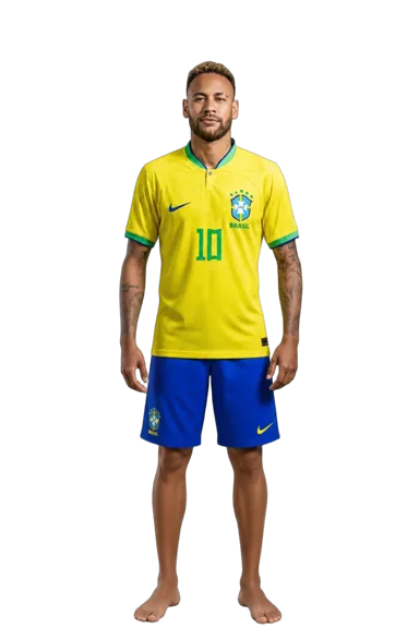 Neymar full-body height-comparison figure