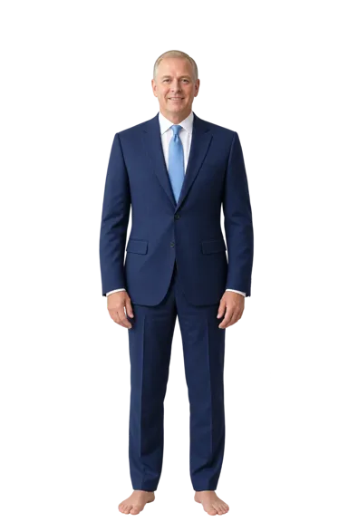 Andrew Mountbatten-Windsor full-body height-comparison figure