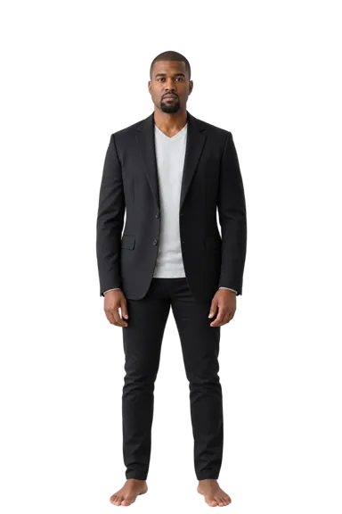 Kanye West full-body height-comparison figure