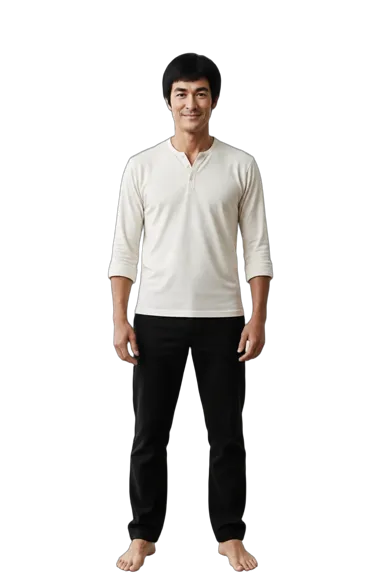 Bruce Lee full-body height-comparison figure