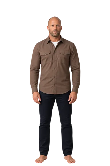 Jason Statham full-body height-comparison figure
