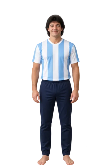 Diego Maradona full-body height-comparison figure