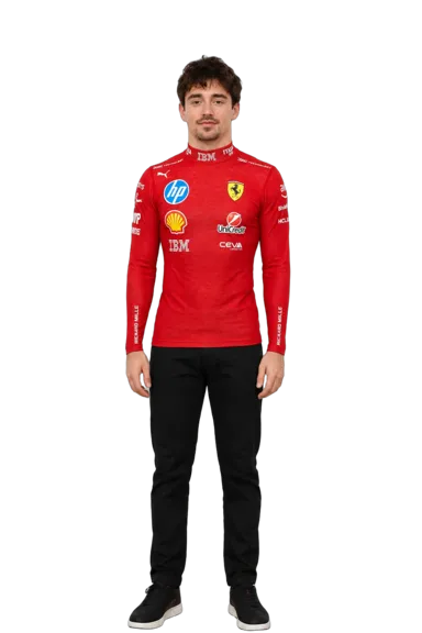 Charles Leclerc full-body height-comparison figure