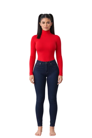 Kylie Jenner full-body height-comparison figure
