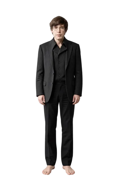Stephen Hawking full-body height-comparison figure
