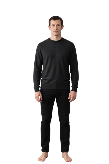 Callum Turner full-body height-comparison figure