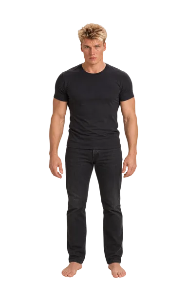 Dolph Lundgren full-body height-comparison figure