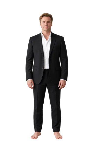Val Kilmer full-body height-comparison figure