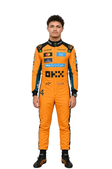 Lando Norris full-body height-comparison figure