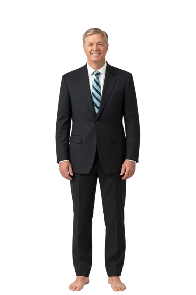 Lindsey Graham full-body height-comparison figure
