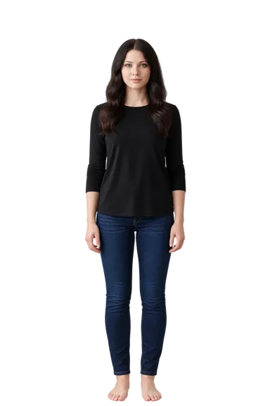 Michelle Trachtenberg full-body height-comparison figure