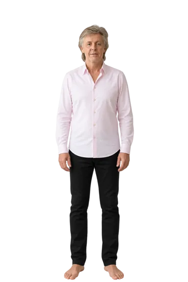 Paul McCartney full-body height-comparison figure