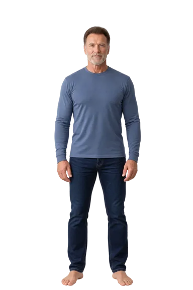 Arnold Schwarzenegger full-body height-comparison figure