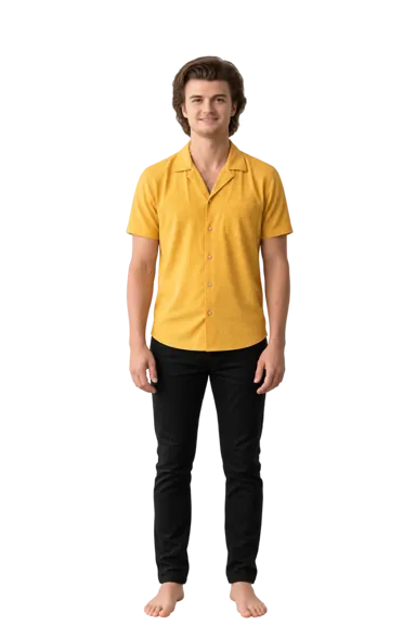 Joe Keery full-body height-comparison figure