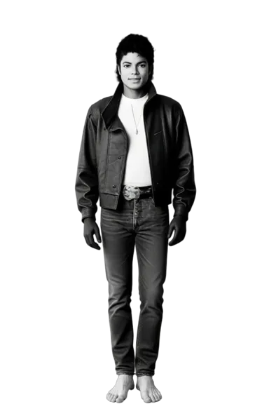 Michael Jackson full-body height-comparison figure