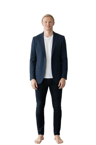 Erling Haaland full-body height-comparison figure