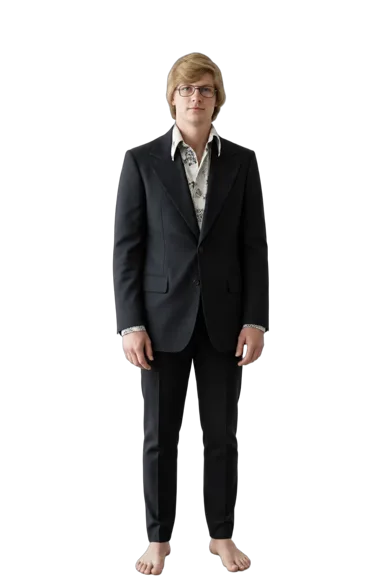 Jeffrey Dahmer full-body height-comparison figure