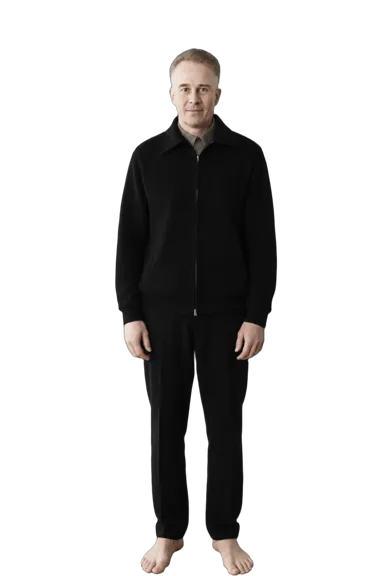 Ed Gein full-body height-comparison figure