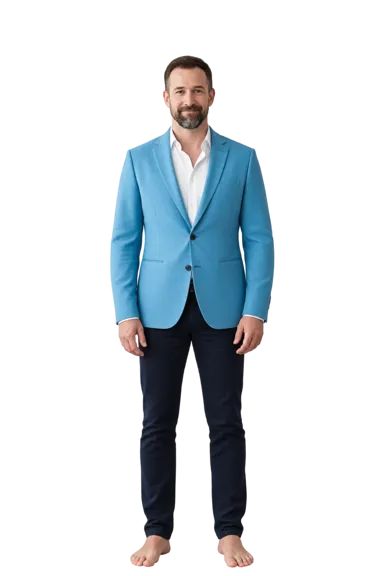 Noah Wyle full-body height-comparison figure