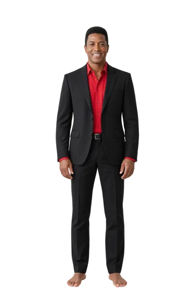 Jermaine Jackson full-body height-comparison figure