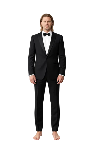 Brad Pitt full-body height-comparison figure