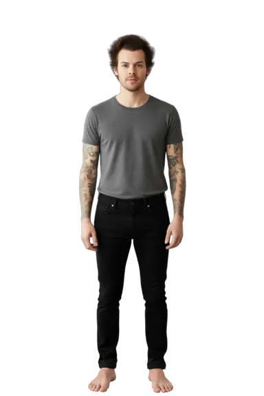 Harry Styles full-body height-comparison figure