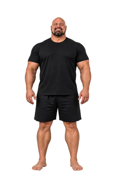 Brian Shaw full-body height-comparison figure