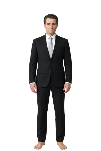 Robert De Niro full-body height-comparison figure