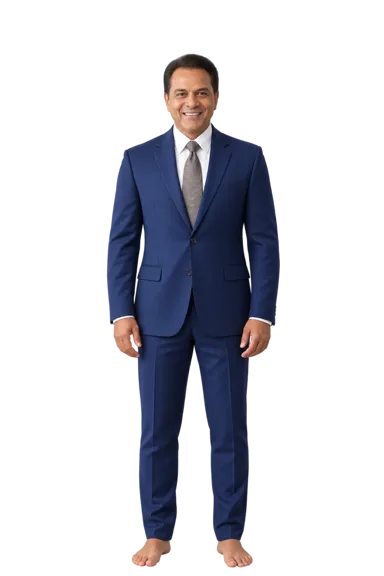 Dharmendra full-body height-comparison figure