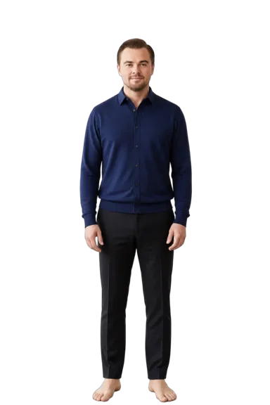 Leonardo DiCaprio full-body height-comparison figure