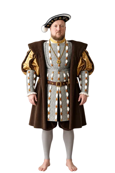 Henry VIII of England full-body height-comparison figure