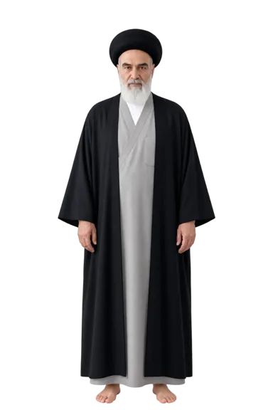 Ruhollah Khomeini full-body height-comparison figure