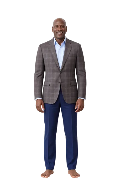 Michael Jordan full-body height-comparison figure
