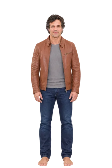 Mark Ruffalo full-body height-comparison figure