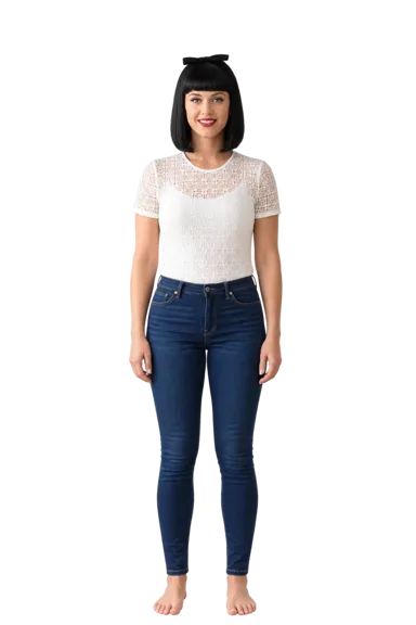 Katy Perry full-body height-comparison figure