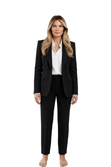 Melania Trump full-body height-comparison figure