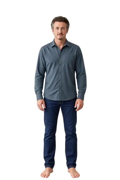 Sean Penn full-body height-comparison figure