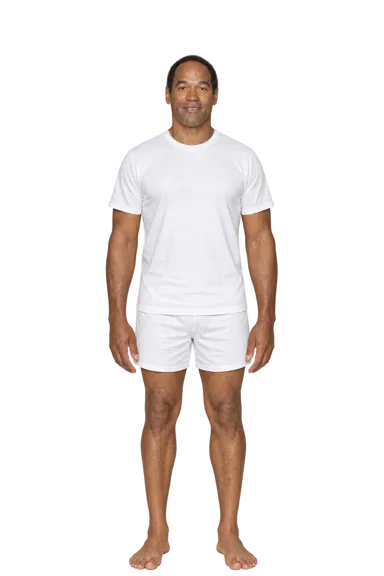O. J. Simpson full-body height-comparison figure