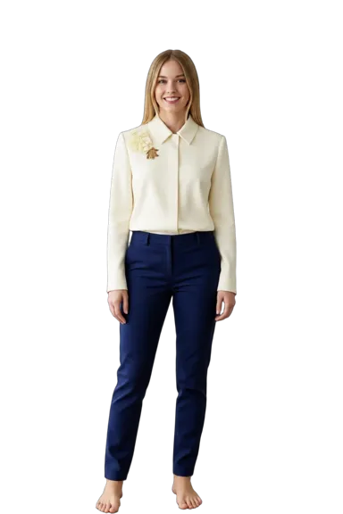 Sydney Sweeney full-body height-comparison figure